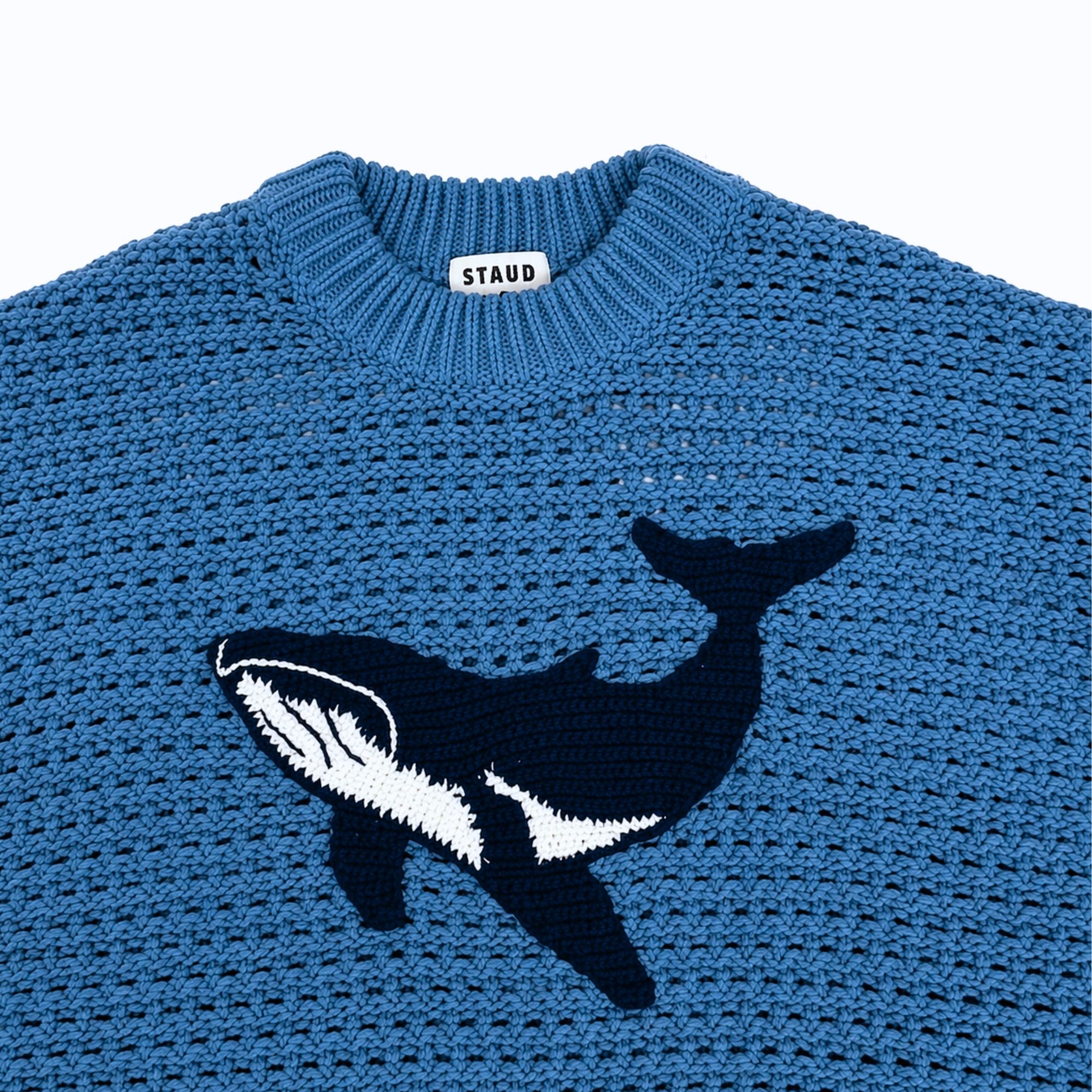 Staud Giada Whale Sweater | Coastal Knit Statement Piece – Gwynn's