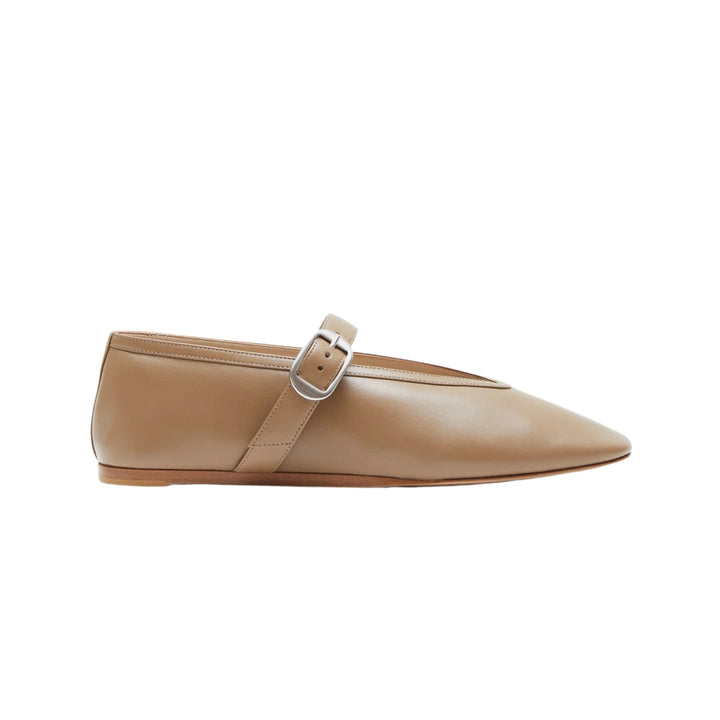 Stella Slipper Flat in Taupe