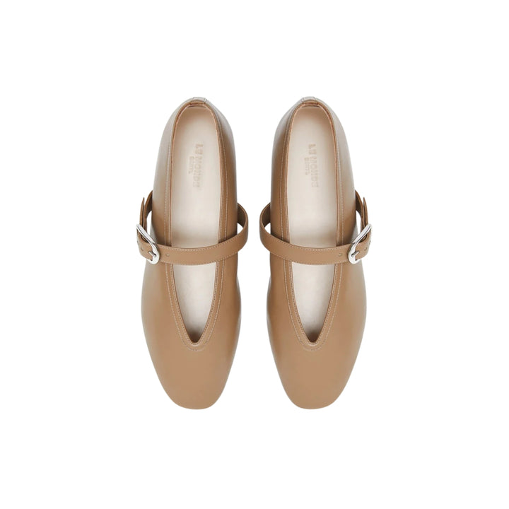 Stella Slipper Flat in Taupe