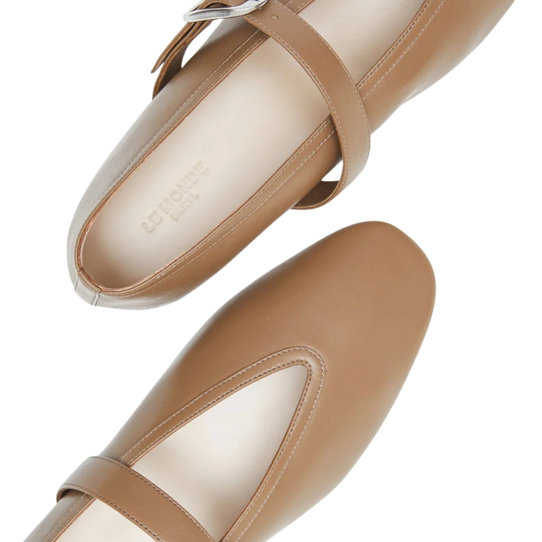 Stella Slipper Flat in Taupe