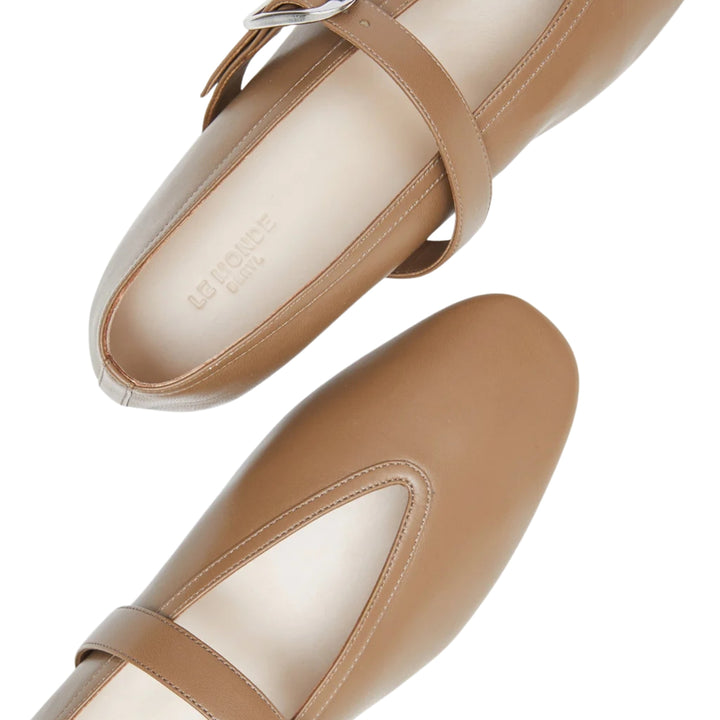 Stella Slipper Flat in Taupe