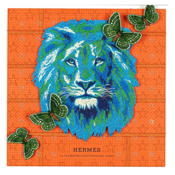 Stephen Wilson Studio Hermes Strength Turquoise in Acrylic Frame