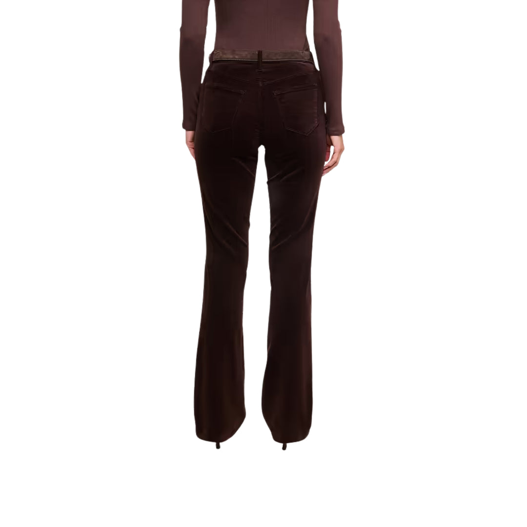 Stevie High Rise Straight in Dark Java