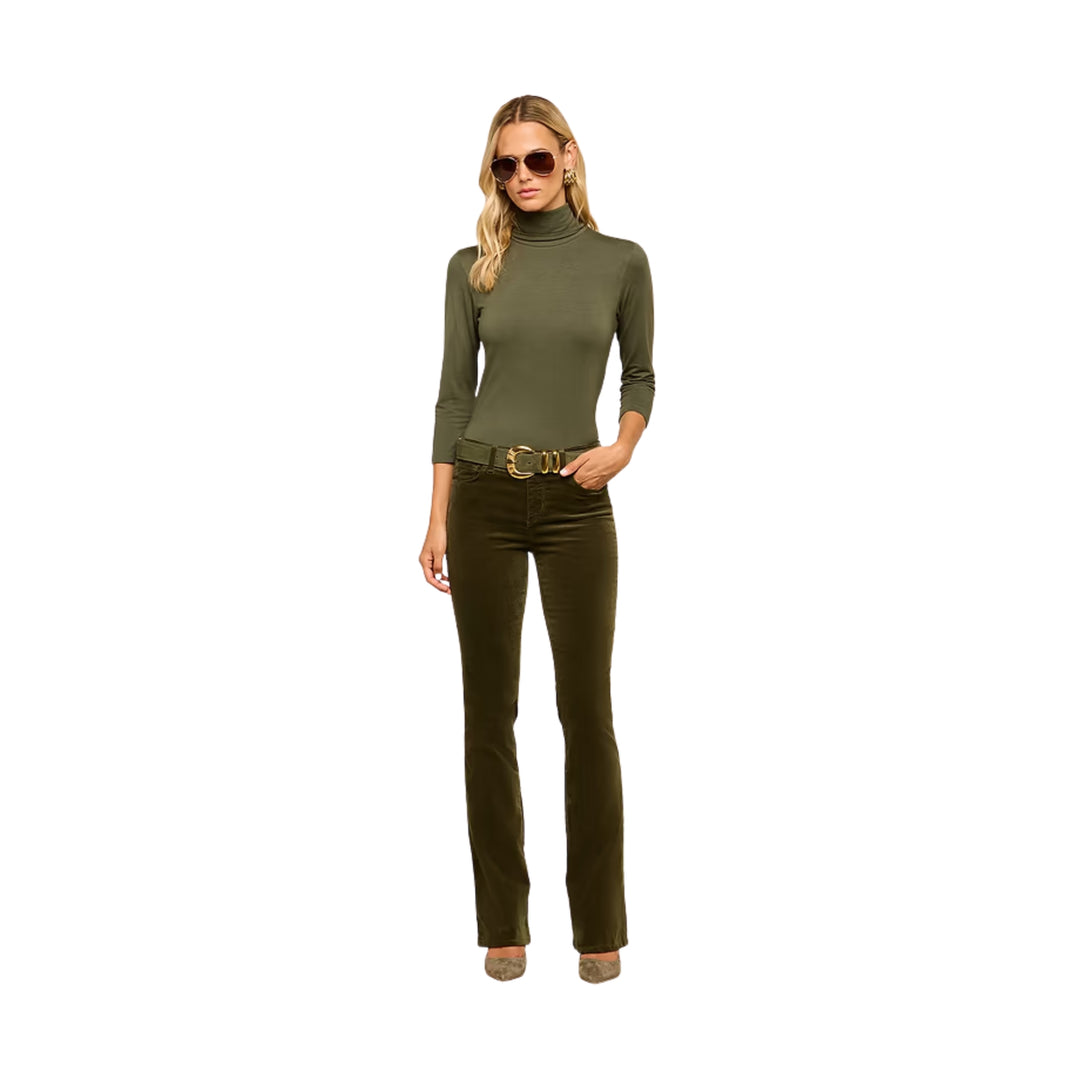 Stevie High rise Straight in Army