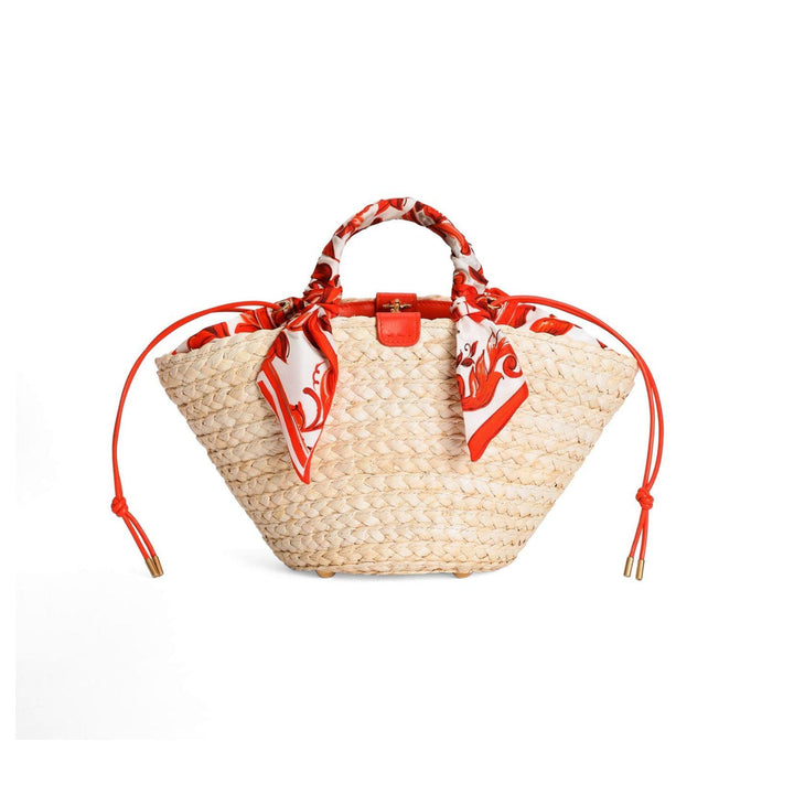 Majolica Straw Tote
