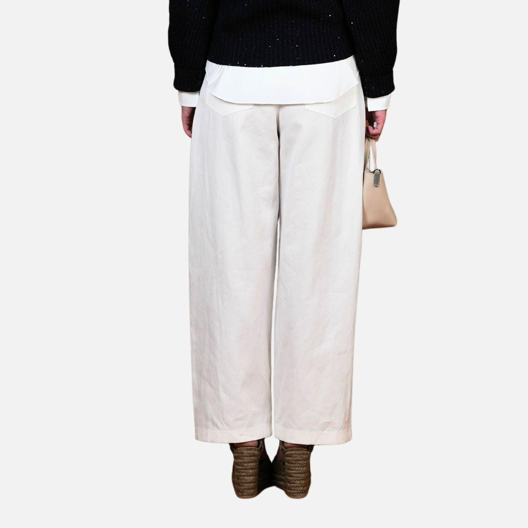 Wide Leg Cotton Pant