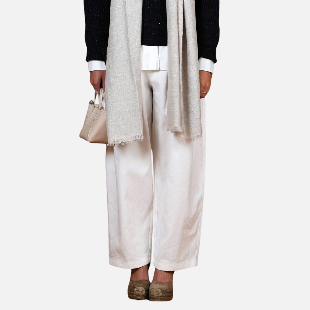 Wide Leg Cotton Pant