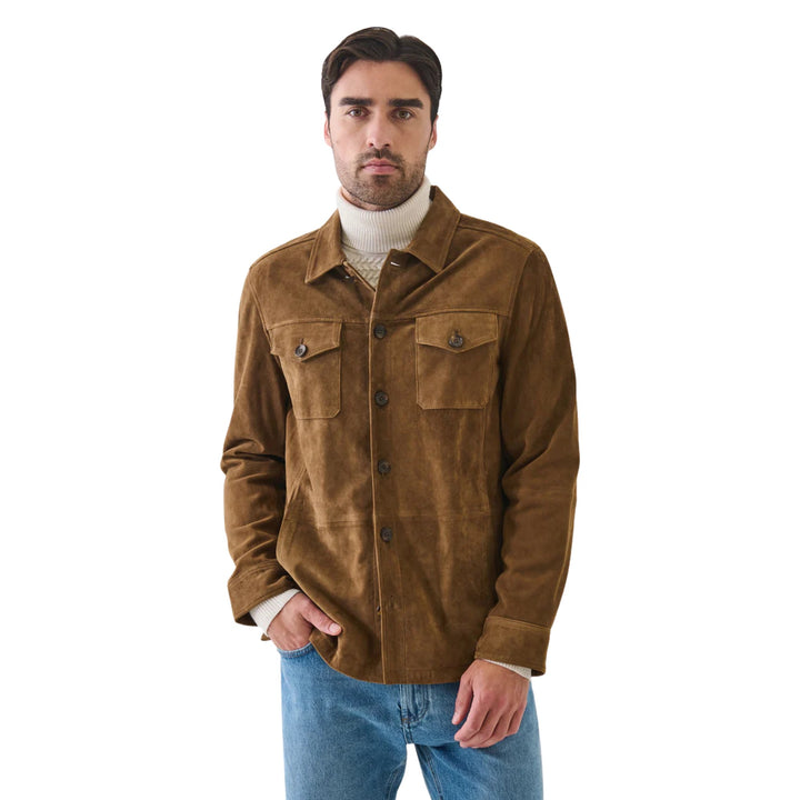 Suede Utility Shirt Jacket