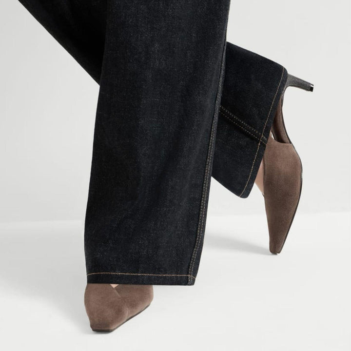 Suede Slingback Pump