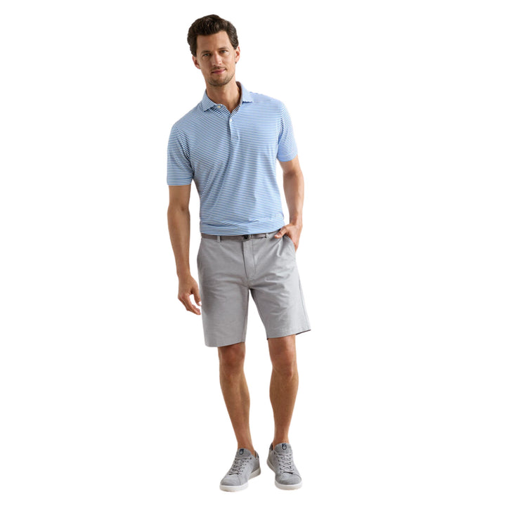 Surge Linen-Blend Performance Short in Gale Grey