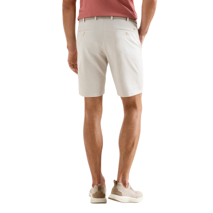 Surge Linen-Blend Performance Short in Truffle