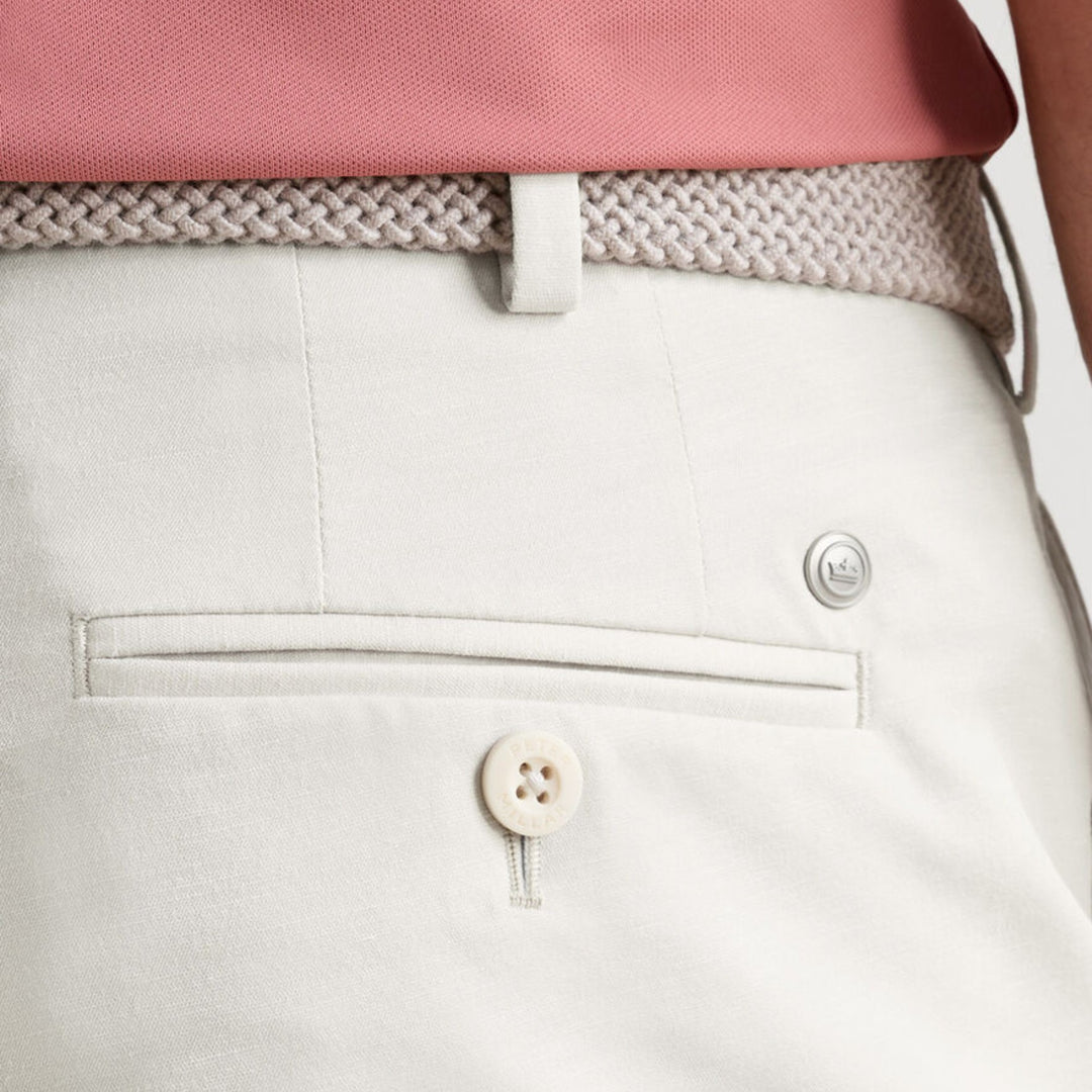 Surge Linen-Blend Performance Short in Truffle