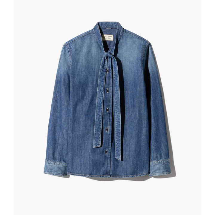 Suzette Denim Shirt in Classic Wash
