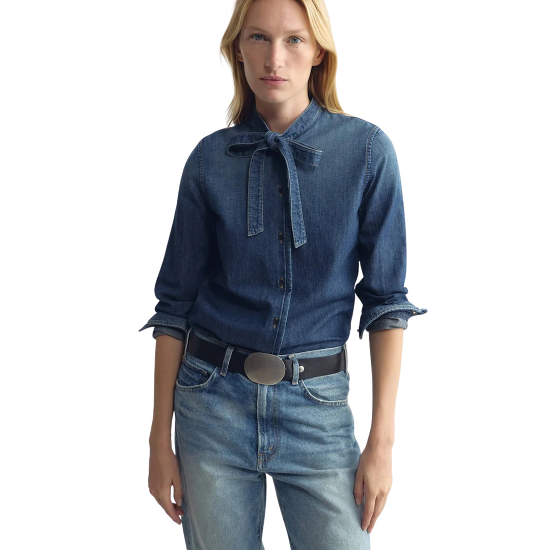 Suzette Denim Shirt in Classic Wash