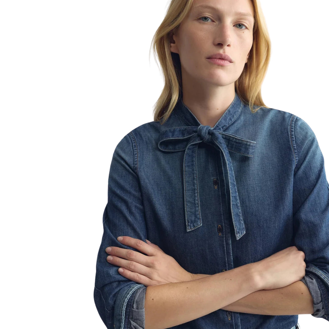 Suzette Denim Shirt in Classic Wash