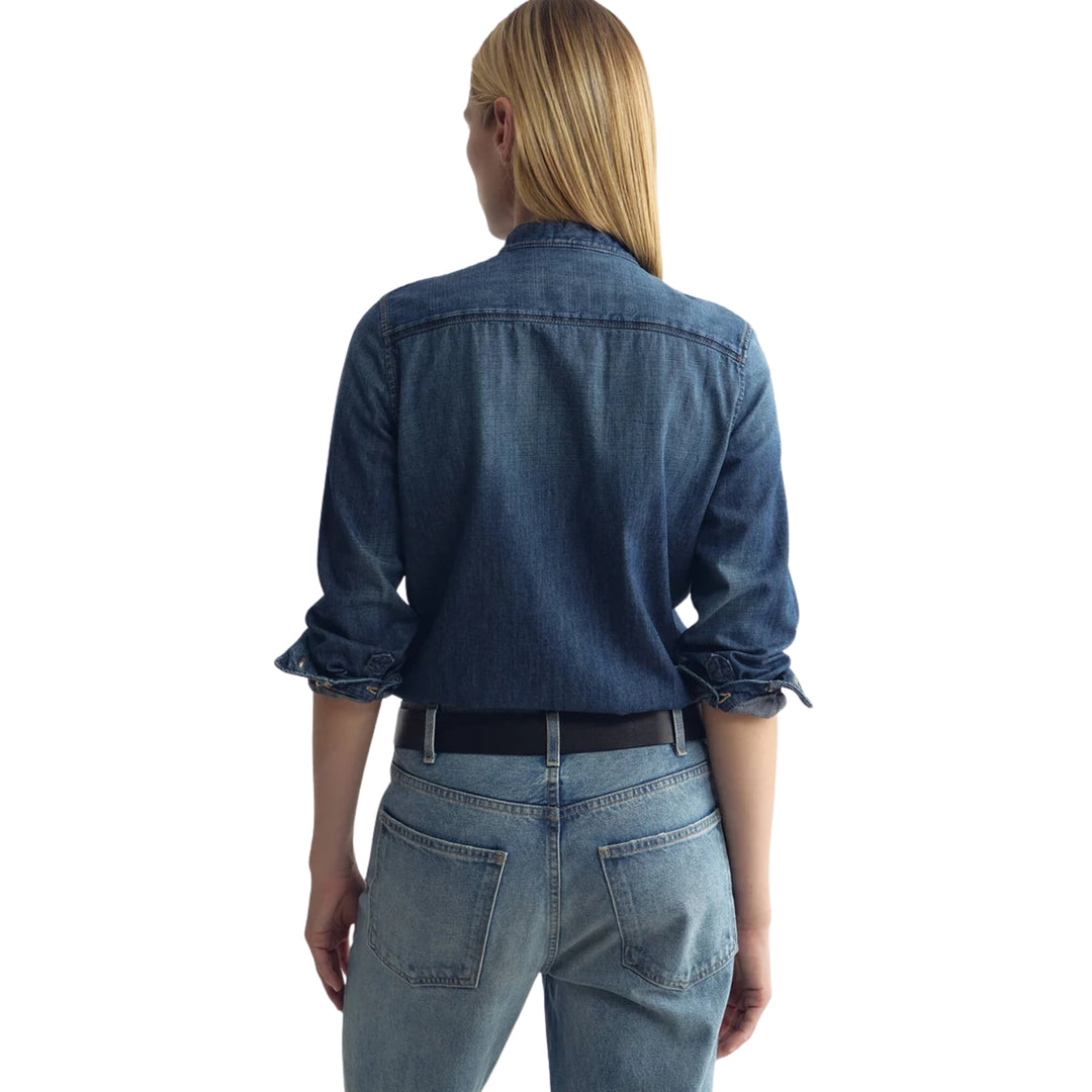 Suzette Denim Shirt in Classic Wash