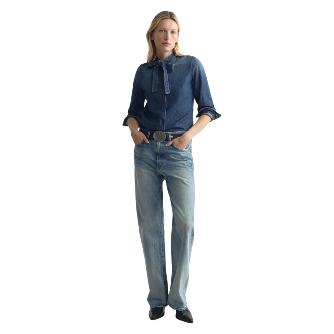 Suzette Denim Shirt in Classic Wash