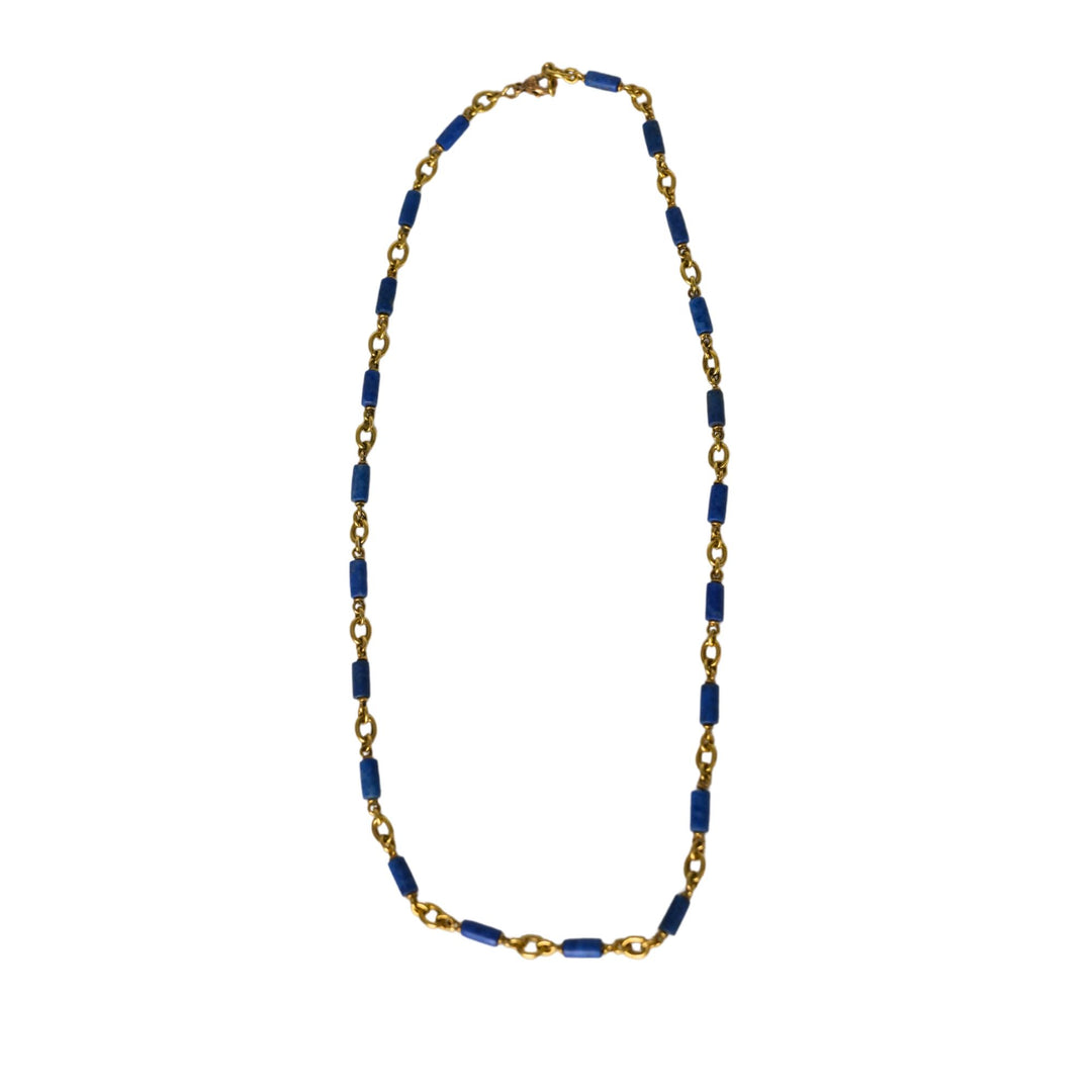 Lapis Beads YG 20" Necklace