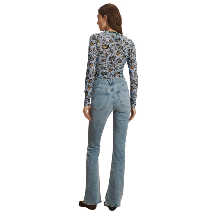 Sylviani Top in Ice Blue Multi