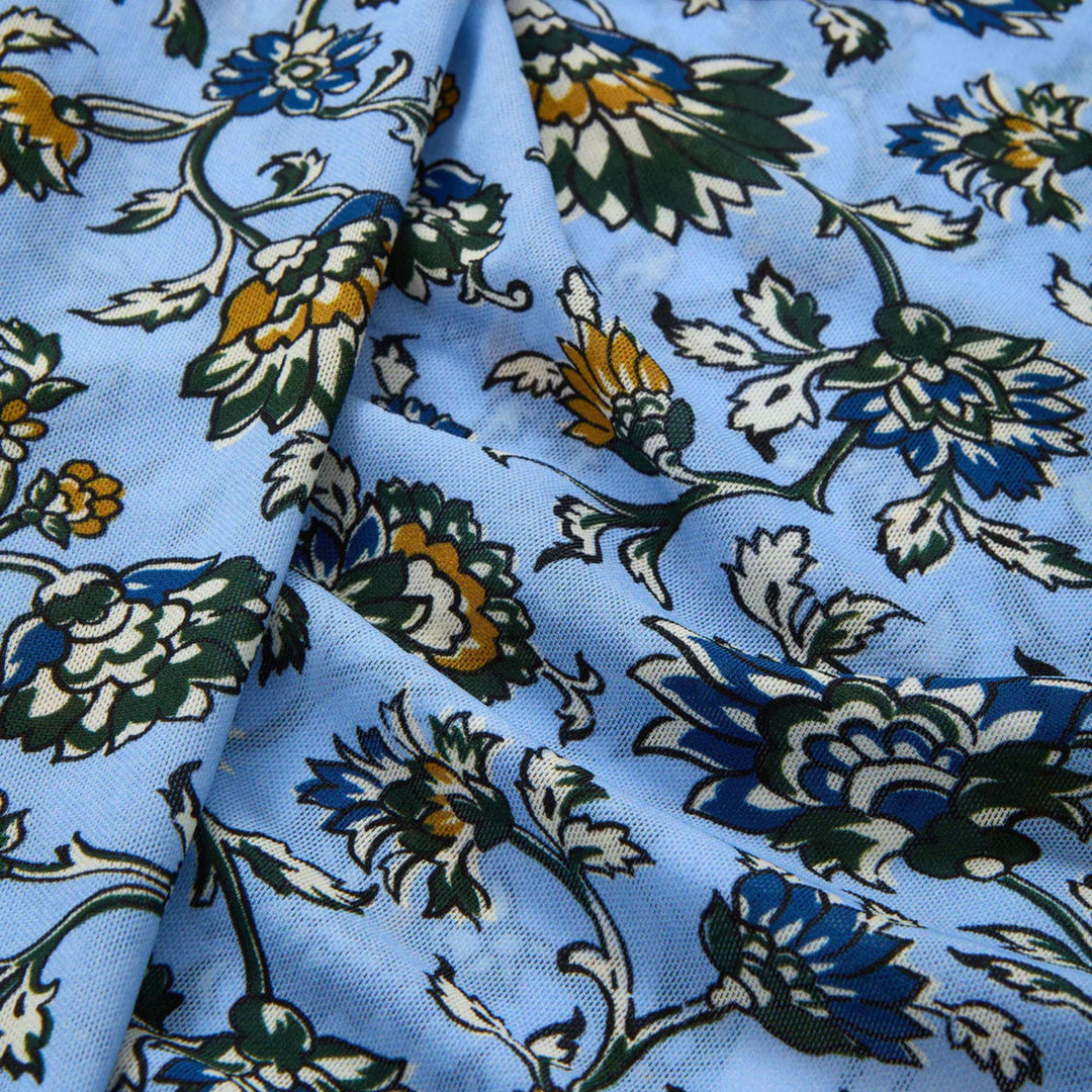 Sylviani Top in Ice Blue Multi