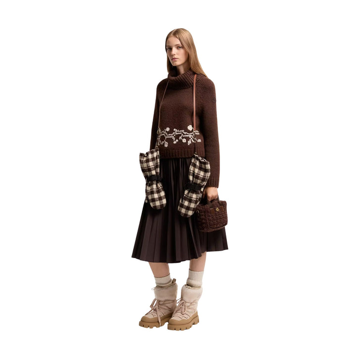 T-NECK IN BROWN