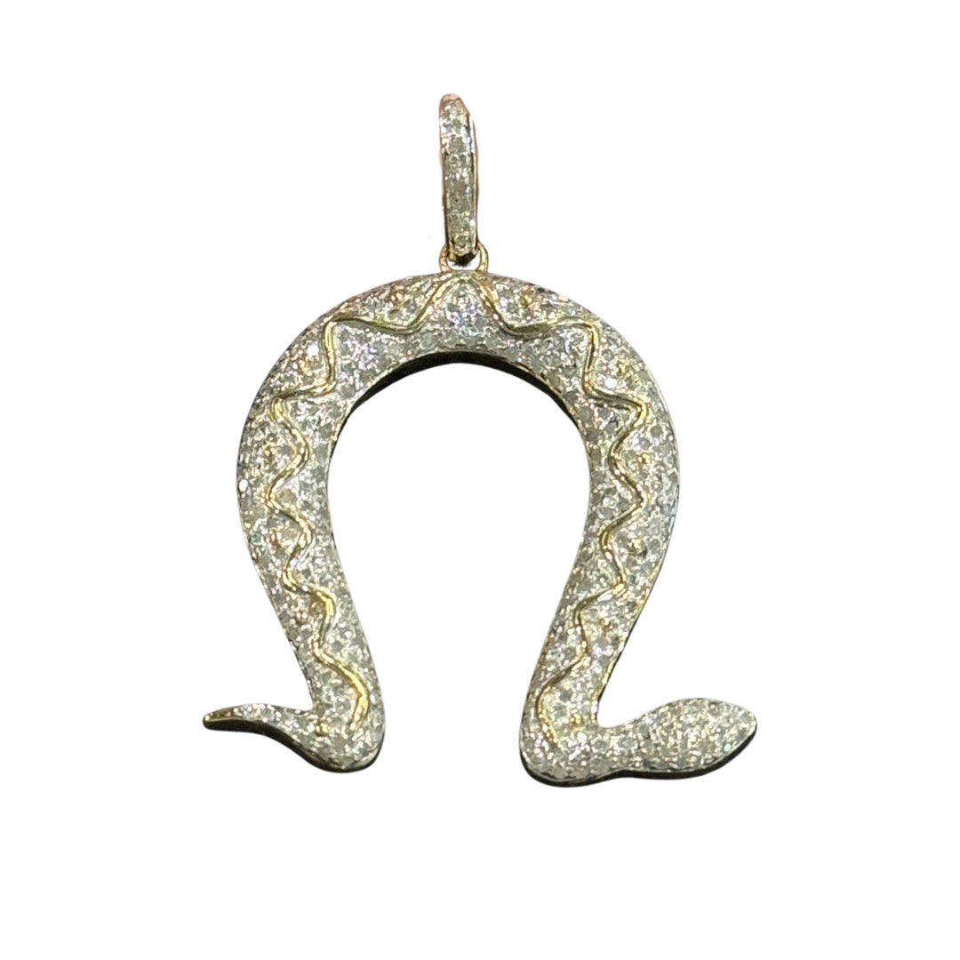 MINI HORSESHOE SNAKE OX SS PENDANT