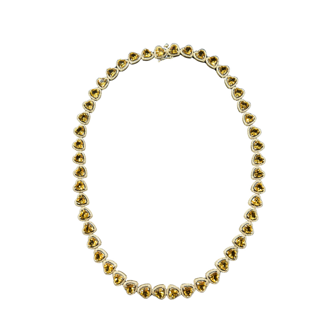 Citrine Heart Necklace
