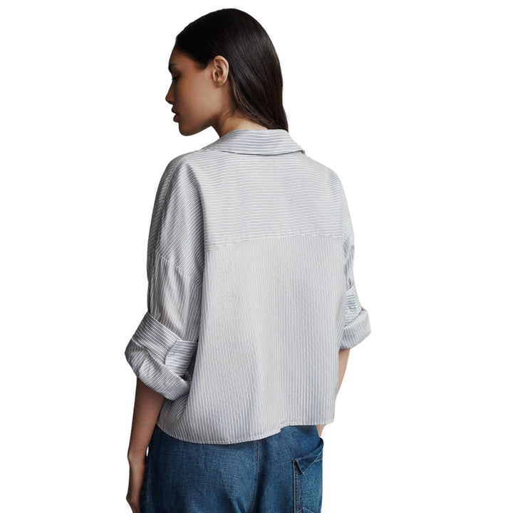 Next Ex Shirt - Ivory/Indigo/Gold