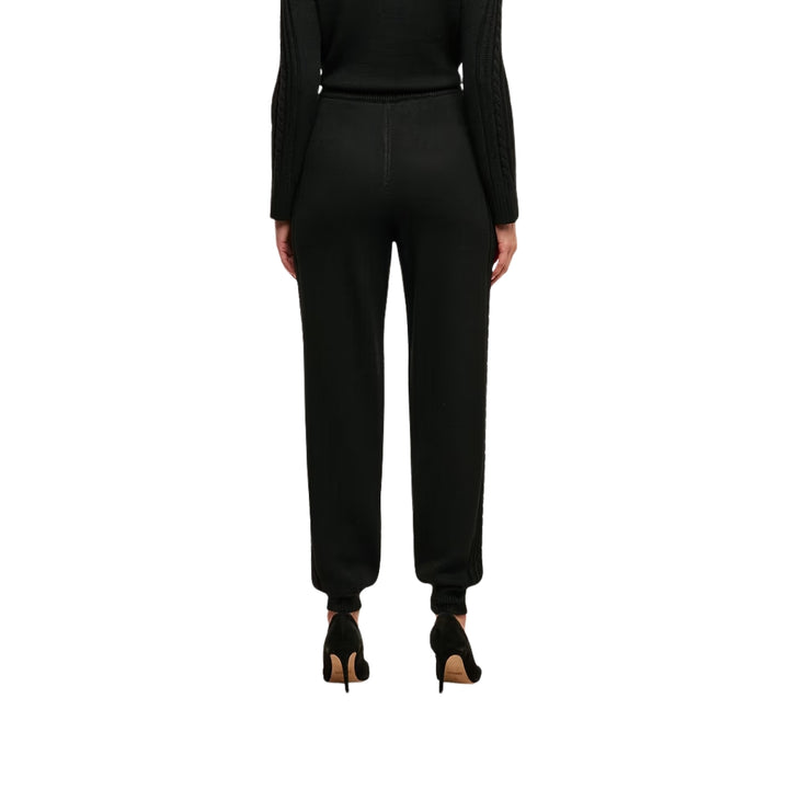 Tamaris Cable Knit Pant in Black