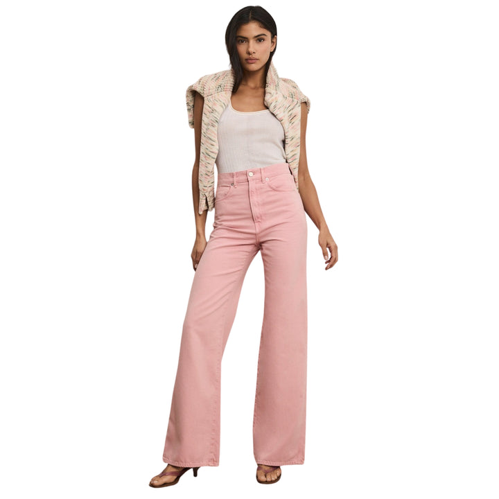 Taylor High Rise Wide Leg in Petal