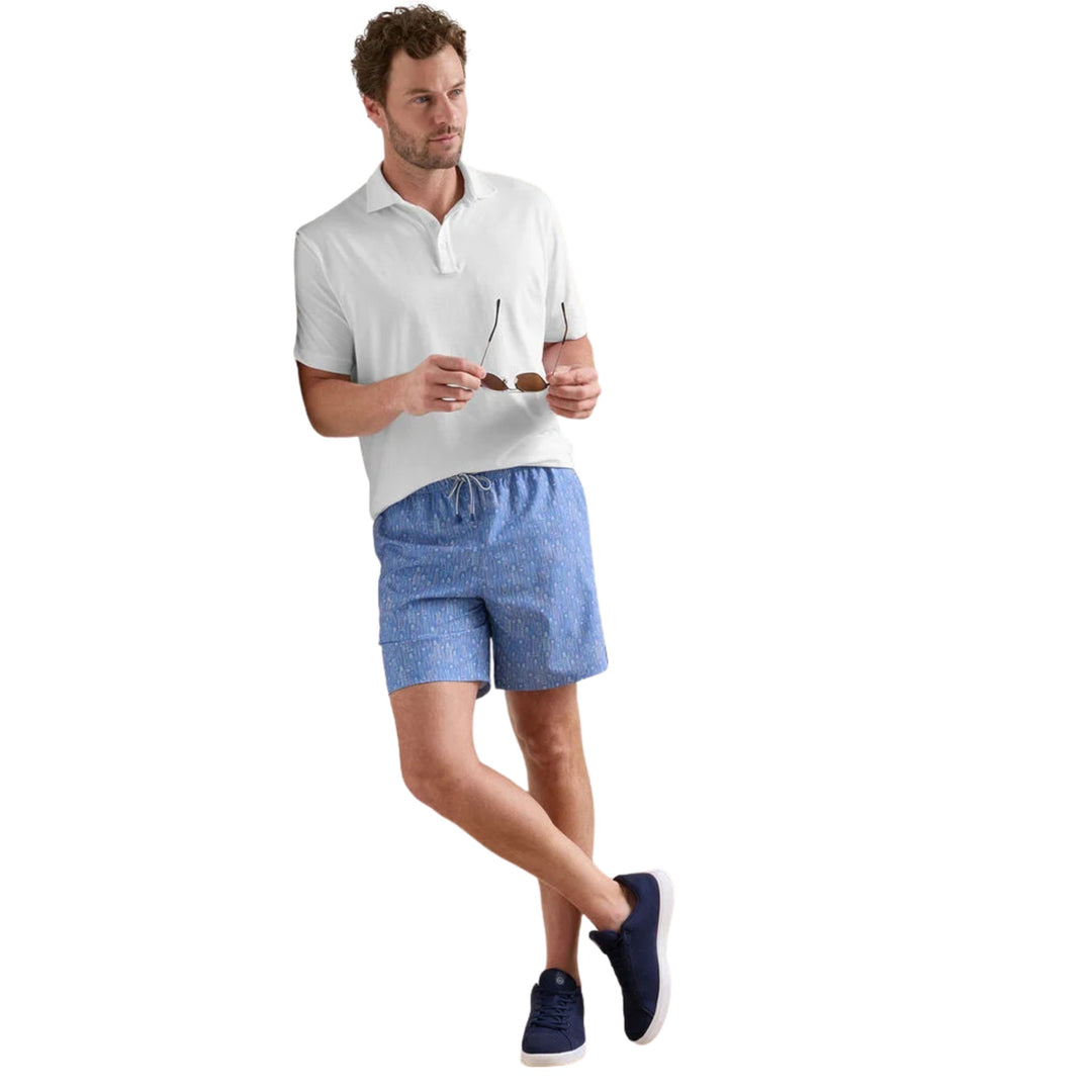 Tequila Seas Swim Trunk in Dusk Blue
