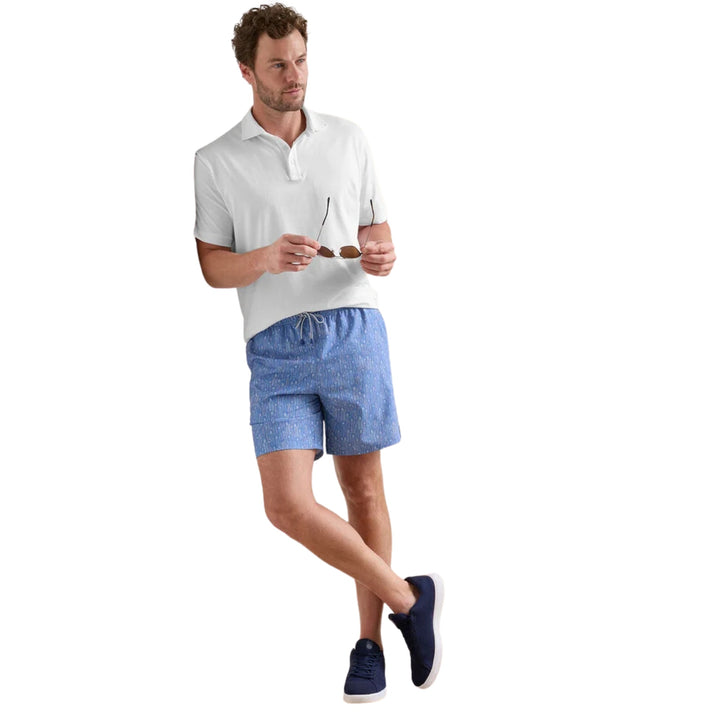 Tequila Seas Swim Trunk in Dusk Blue