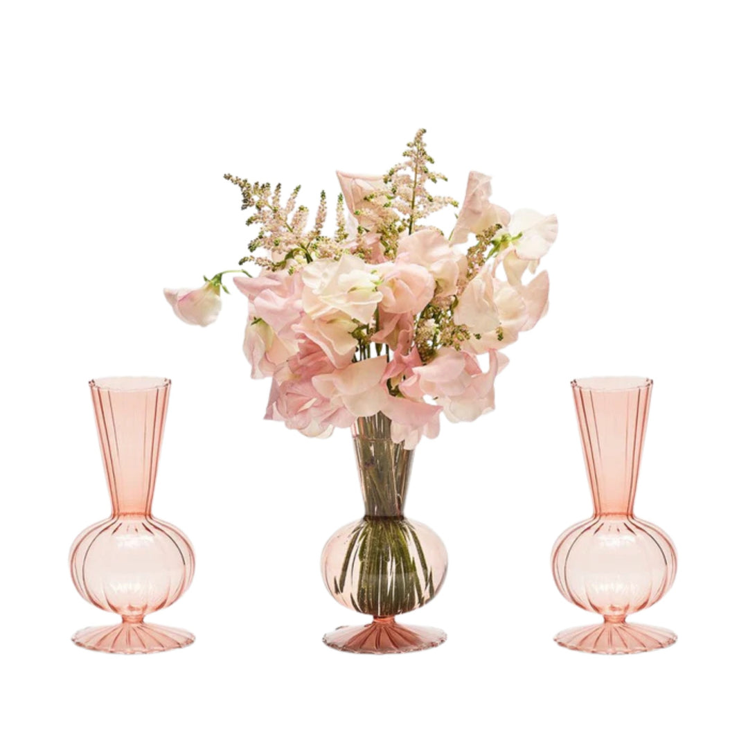 Tess Bud Vase - Blush, Set of 3 in a Box