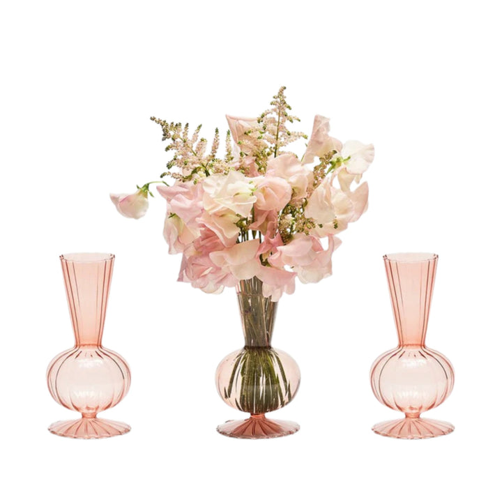 Tess Bud Vase - Blush, Set of 3 in a Box