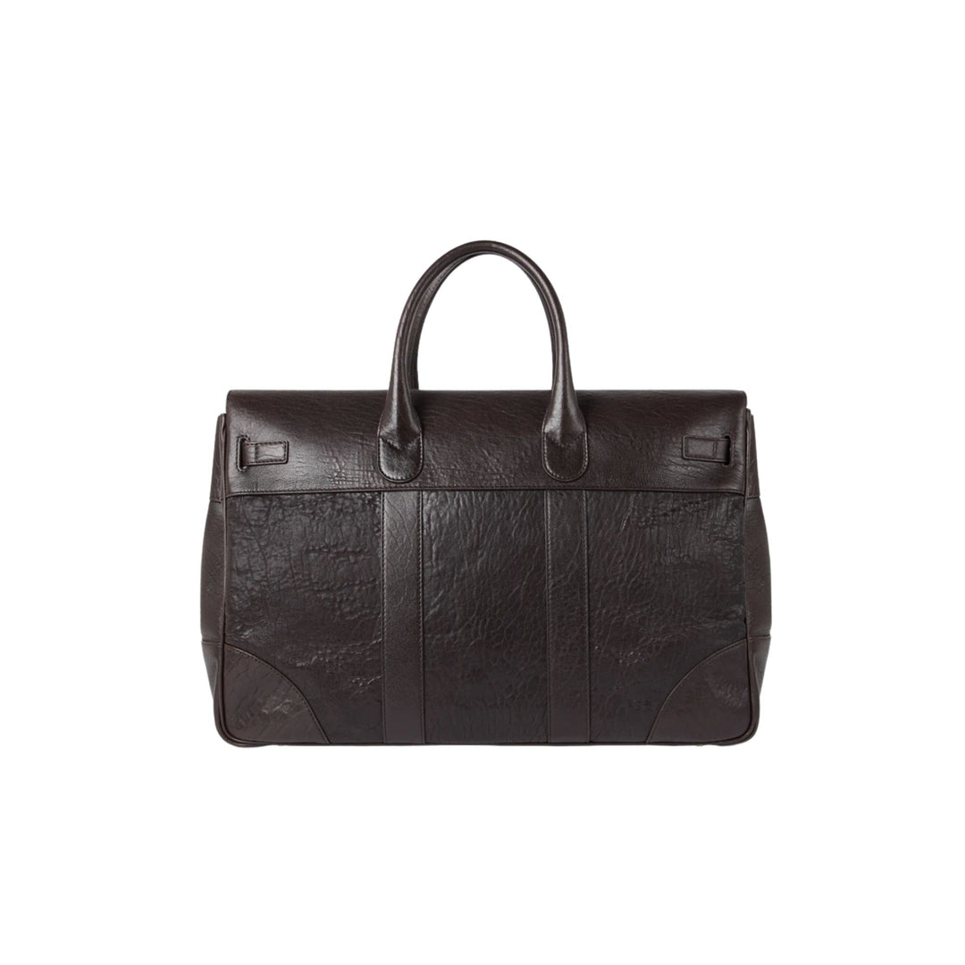 Textured grain leather country bag