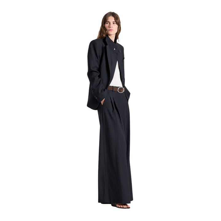 The Double Take Stretch Wool Blazer in Black
