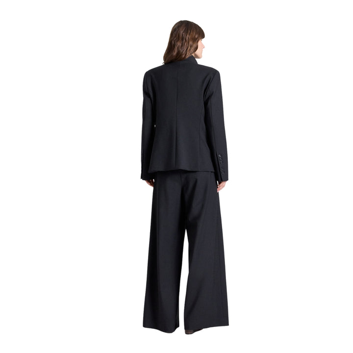 The Double Take Stretch Wool Blazer in Black