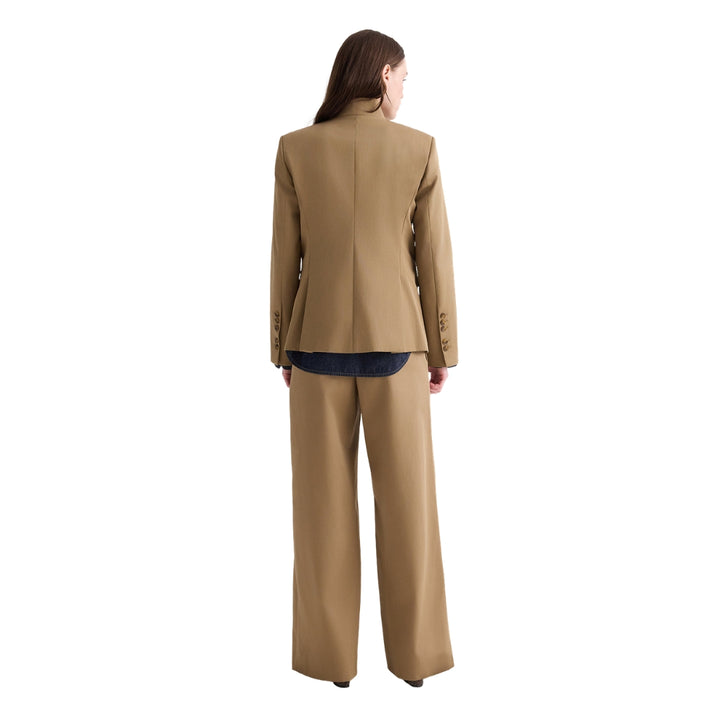 The Double Take Trench Chino Twill Blazer in British Khaki