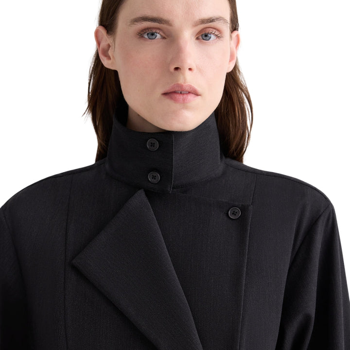 The Last Chapter Italian Wool Twill Jacket in Smoke