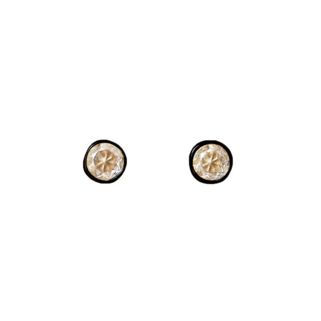 The Floating Spark Earrings - Gold/Pave - O/S