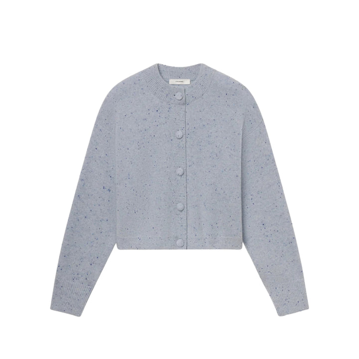 The Lightweight Fleck Cardi in Light Blue