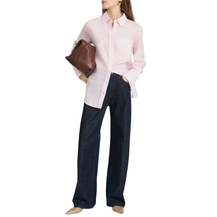 The Linen Boy Shirt in Bubble Gum