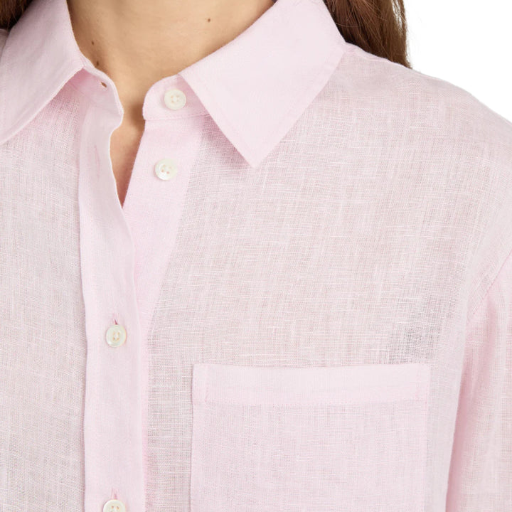 The Linen Boy Shirt in Bubble Gum