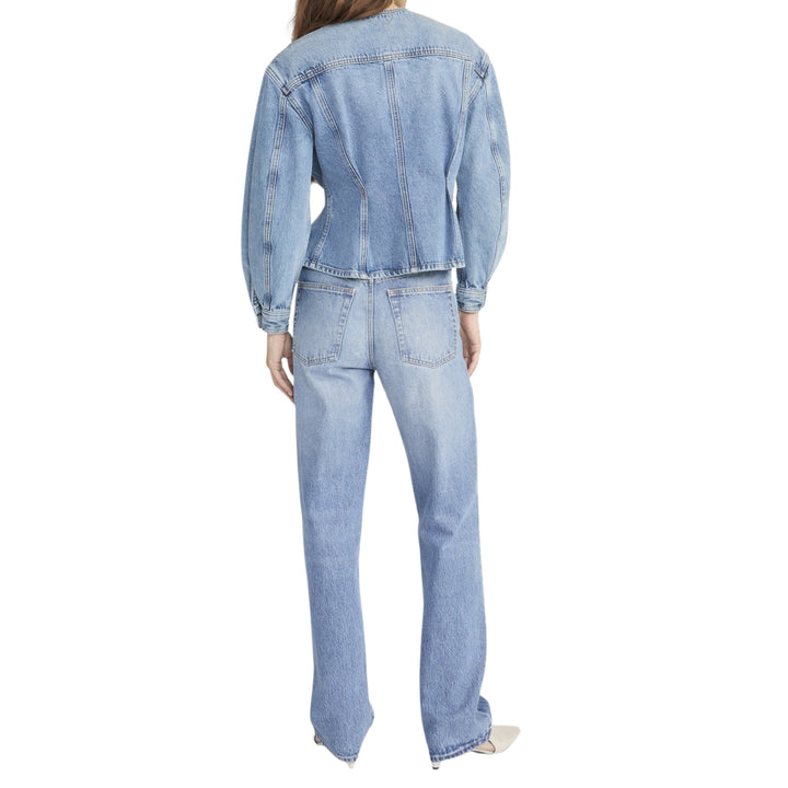 The Nipped Collarless Jacket in Umbria