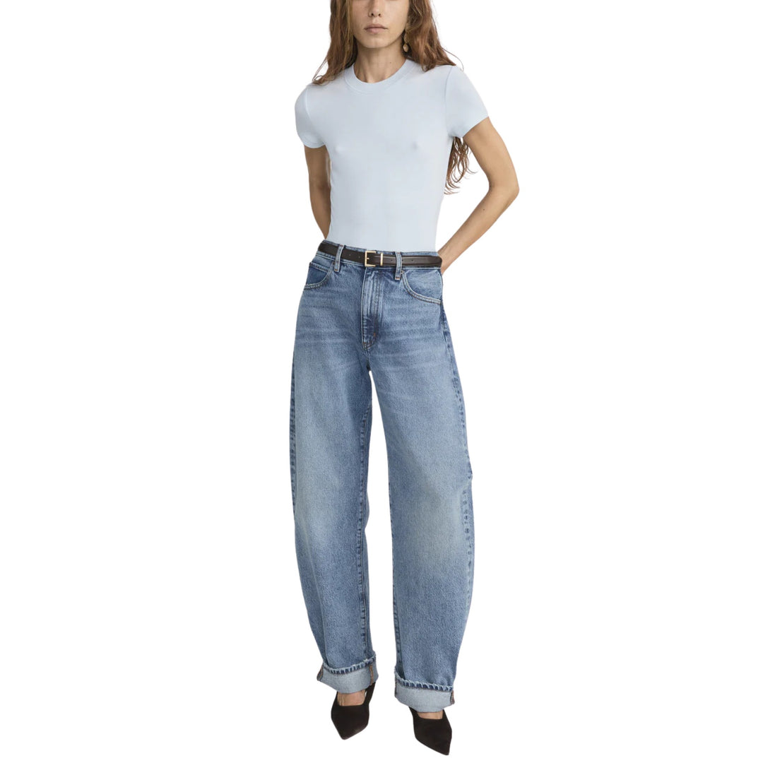 The Rib Baby Tee in Sky Blue