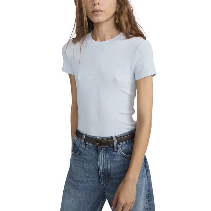 The Rib Baby Tee in Sky Blue