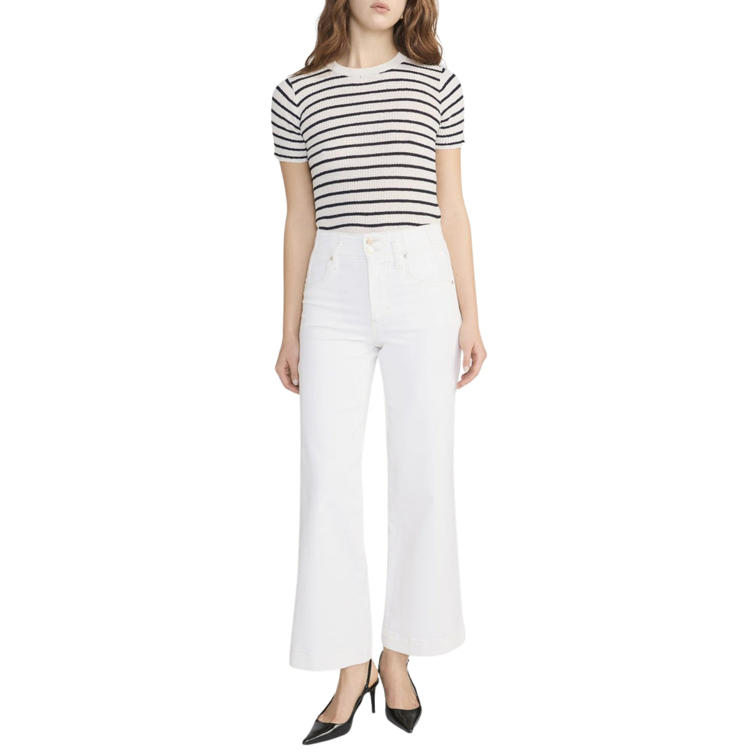 The Seamed Wide Trouser Crop in Au Natural Clean