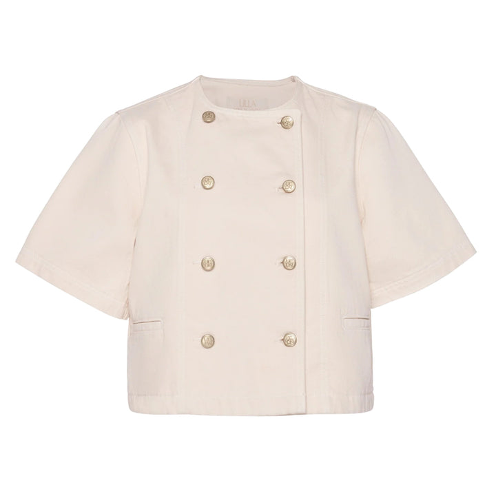 The Serge DB Short Sleeve Jacket in Cowrie