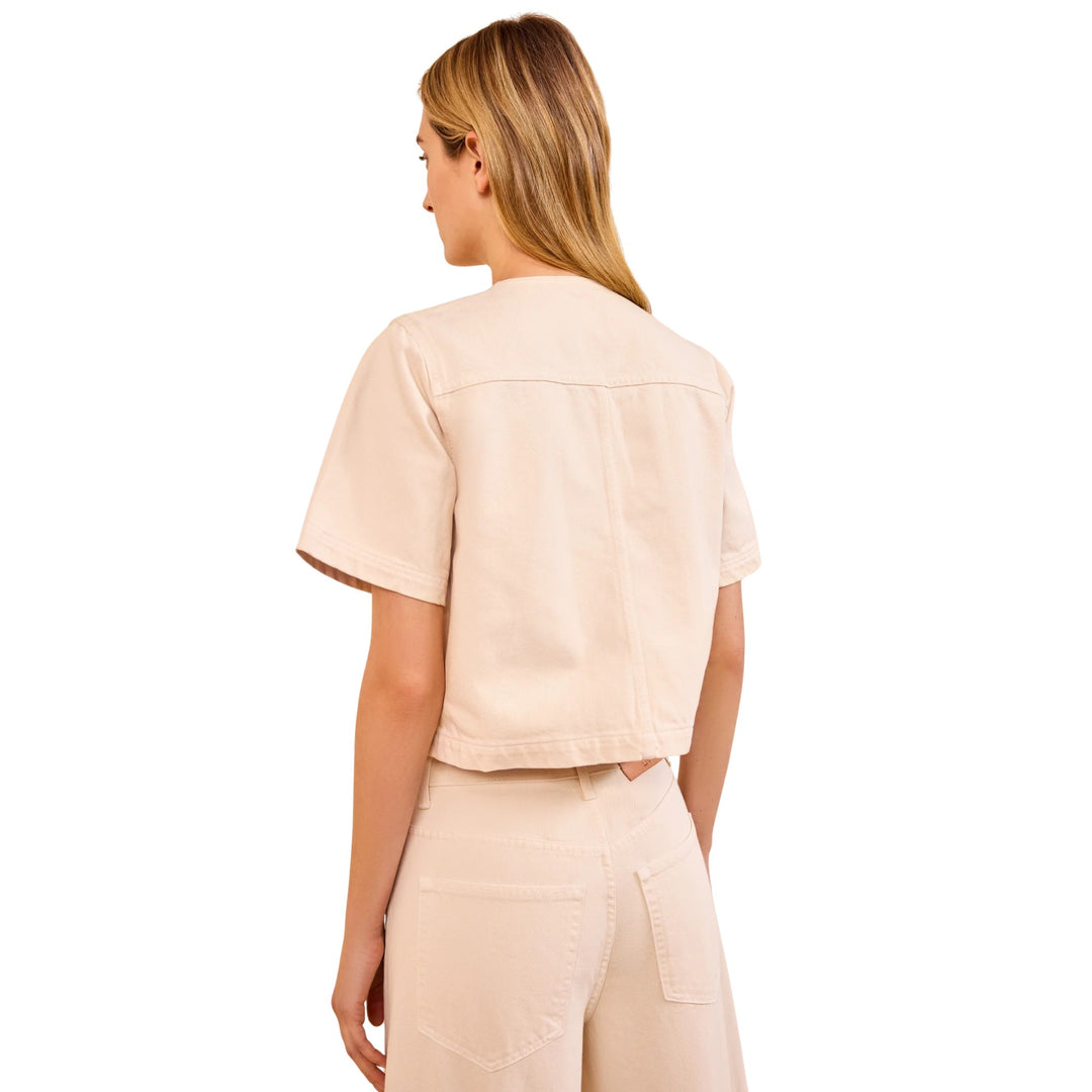 The Serge DB Short Sleeve Jacket in Cowrie