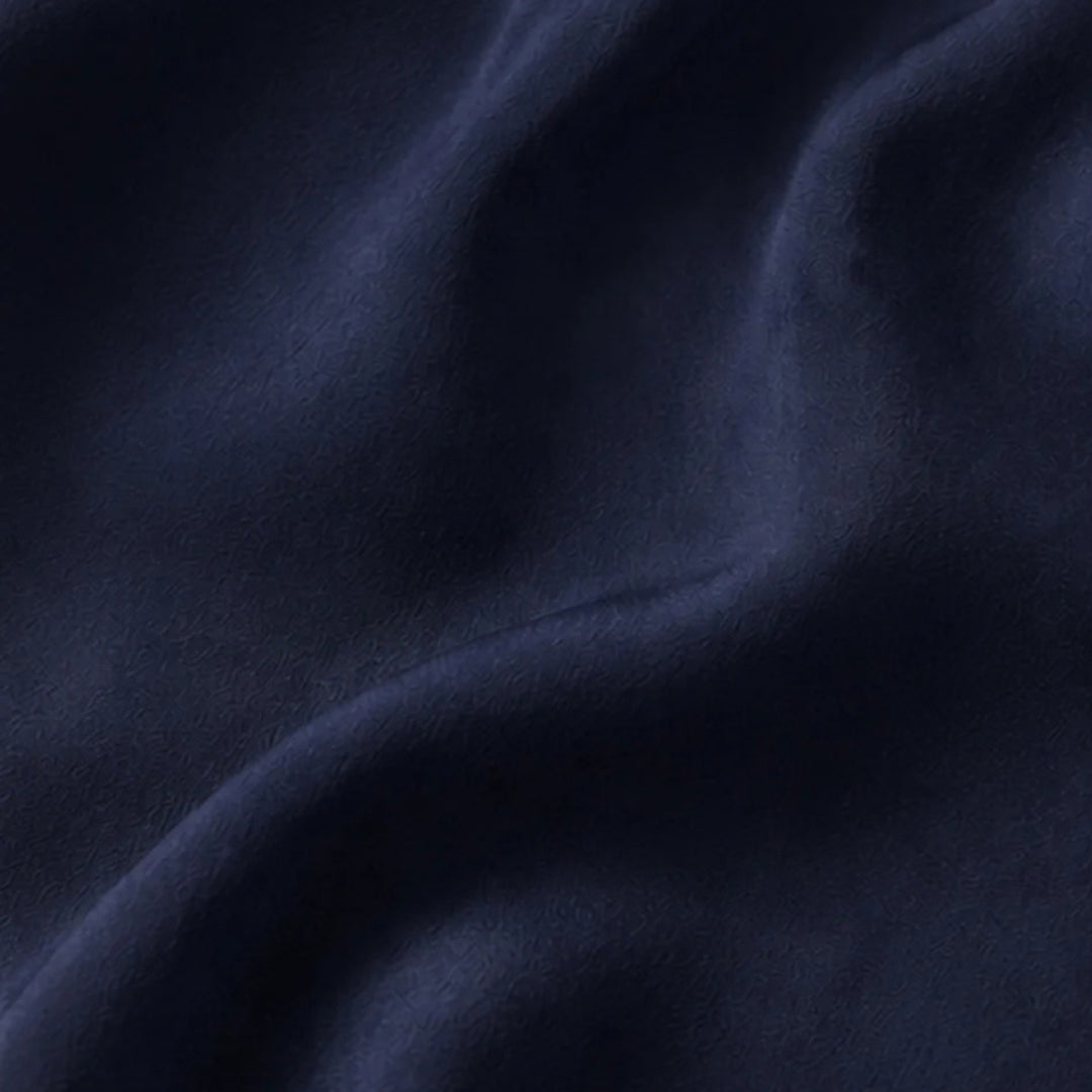 The Short Sleeve Silk Gala Shirt in Navy